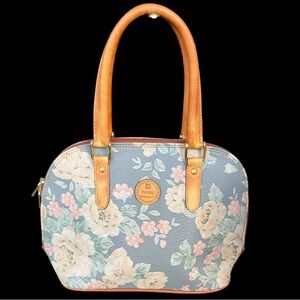 Vintage Pierre Balmain women’s bag flower leather tapestry